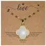 White Lucky Four Leaf Clovers Necklace Fashion Necklace for Ladies 18K Gold Filled Pendant Necklace, 18'' Suitable for Parties/Anniversaries/Birthday Presents/Valentines Day/Thanksgiving Day White Lucky Four Leaf Clovers Necklace Fashion Necklace for Ladies 18K Gold Filled Pendant Necklace, 18'' Suitable for Parties/Anniversaries/Birthday Presents/Valentines Day/Thanksgiving Day
