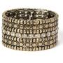 SPUNKYsoul New! Antique Gold or Silver Crystal Boho Stretch Bracelet for Women Wedding Bridal Collection