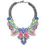 Lovage Colorful Resin Bubble Bib Statement Necklace Bohemian Chunky Collar Jewelry …