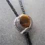 Haina Bolo Tie for Men Women Western Cowboy Cowgirl Eagle Bola Tie Genuine Leather String Natural Stone Tiger Eye Vintage Jewelry Haina Bolo Tie for Men Women Western Cowboy Cowgirl Eagle Bola Tie Genuine Leather String Natural Stone Tiger Eye Vintage Jewelry