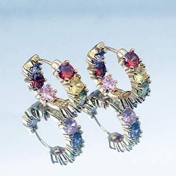 Women Silver Earrings Rose Gold Earring Garnet Peridot Amethyst Morganite Ideal Gift Choice