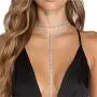 Riymusry Sexy Multilayered Long Choker Necklaces Double Layer Crystal Full Rhinestone Choker Necklace Statement Necklace Luxury Collares Jewelry for Women Body Jewelry Nightclub Party(Silver Necklace) Riymusry Sexy Multilayered Long Choker Necklaces Double Layer Crystal Full Rhinestone Choker Necklace Statement Necklace Luxury Collares Jewelry for Women Body Jewelry Nightclub Party(Silver Necklace)