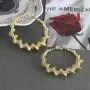 Hoop Earrings for Women, 14K Gold Plated 925 Sterling Silver Post High Polished Thick Rope Hoops Lightweight Hypoallergenic Loop Twisted Gold Earrings