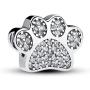WYKISS Pandora Paw Prints Charm Bead - 925 Sterling Silver Bead Charms Fit European Charm Bracelets and Necklaces Valentines Gift