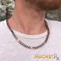 MagnetRX® Copper Magnetic Therapy Necklace - Copper Magnetic Necklace for Pain Relief and Healing - 99.9% Pure Copper Curb Chain Necklace with Magnets (22.0 Inches)