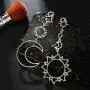 Chargances Boho Women Sun Crescent Moon Stars Dangle Drop Earrings Ladies Fashion Jewelry for Party(Gold) Chargances Boho Women Sun Crescent Moon Stars Dangle Drop Earrings Ladies Fashion Jewelry for Party(Gold)