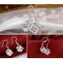 Hosaire Dangle Earrings Elegant Shining Crystal Drop Hook Earrings for Womens Jewelry