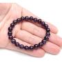 Top Plaza Natural Amethyst Rose Quartz Gemstone Crystal Healing Antique Silver Flower Wrap Pointed Pendant Necklace Bracelet Jewelry Set