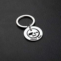 AKTAP Sweet Mama Bear Keychain Family Keychain Gift for Mother Wife Grandma