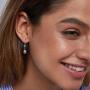 Freshwater Pearl Earrings Dangle Drop Sterling Silver Earrings Diamond Accented Fine Jewelry for Women