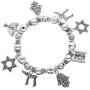 PammyJ Jewish Jewelry Hebrew Charm Stretch Bracelet