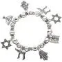 PammyJ Jewish Jewelry Hebrew Charm Stretch Bracelet PammyJ Jewish Jewelry Hebrew Charm Stretch Bracelet
