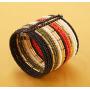 Touchstone New Indian Bollywood Beautiful Beaten Metal Beads Wrist Enhancer Openable Cuff Bracelet in Gold Tone for Women.
