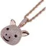 JINAO Iced Out Jack Skellington Heart Eyes Smile Devil Clown Pendant Necklace JINAO Iced Out Jack Skellington Heart Eyes Smile Devil Clown Pendant Necklace