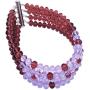 aczuv 5 Rows Womens Fashion African Beads Nigerian Necklace Bridal Wedding Jewelry Sets
