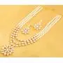 Touchstone Indian Bollywood Handcrafted Traditional Royal Mughal Kundan Polki Meenakari Enamel Colorful Wedding Designer Jewelry Long Necklace Set in Gold and Silver Tone for Women.