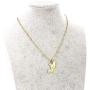 Republic of Congo Map Pendant Chain,Gold Color Congo-Brazzaville Map Country Map Congo Symbol Jewelry