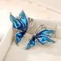 Neoglory Jewelry Blue Butterfly Platinum Plated Fashion Stud Drop Dangle Earrings Women Neoglory Jewelry Blue Butterfly Platinum Plated Fashion Stud Drop Dangle Earrings Women