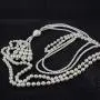 Multi Layer White Simulated pearl Strands Necklace Costume Jewelry Set For Women Necklace And Earrings Multi Layer White Simulated pearl Strands Necklace Costume Jewelry Set For Women Necklace And Earrings