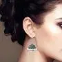 Saissa Silver Plated Oxidised Metal Bollywood Lightweight Small Jhumka Boho Earrings Indian Jewelry for Women Saissa Silver Plated Oxidised Metal Bollywood Lightweight Small Jhumka Boho Earrings Indian Jewelry for Women