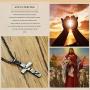 MPRAINBOW Cross Necklace for Men - Stainless Steel Cross Pendant Necklaces for Men and Women Personalized Simple Cross Pendant Gold Silver Black Cross Necklace Jewelry Gifts, 24 Inches Chain