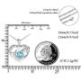 ATTRACTTO Heart Necklaces for Women 925 Sterling Silver I Love You to The Moon and Back Pendants Heart Jewelry for Christmas Birthday Valentines Day Anniversary