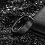 Shuremaster 4mm 6mm 8mm 10mm Tungsten Ring Wedding Band for Women Men Bevel Edges Brushed Comfort Fit Size 4-15