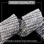 Aukmla Rhinestone Choker Lariat Diamond Necklace Body Chain Drop Diamante Choker Statement Jewelry Bridal Party Gift for Women and Girls