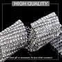 Aukmla Rhinestone Choker Lariat Diamond Necklace Body Chain Drop Diamante Choker Statement Jewelry Bridal Party Gift for Women and Girls