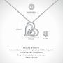 Billie Bijoux Silver Necklaces for Women 925 Sterling Silver Infinity Heart Love Diamond Pendant Neckalce Gift for Women Girls Girlfriends Valentines Day Mothers Day