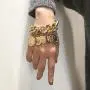 Denifery Gold Chain Bracelets Set for Women Adjustable Fashion Paperclip Link Italian Cuban Chunky Chain Bracelets Jewelry for Women Girls (Style 4)