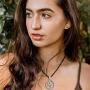 Eusense Evil Eye Necklace Sterling Silver Hamsa Necklaces Hand of Fatima Pendant for Women