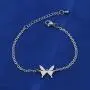 WUSUANED Butterfly Bracelet Necklace Fashion Jewelry Gift for Women Girls