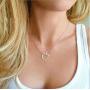 Niece Gifts from Aunt Girls Necklace 2 Circles Infinity Pendant 925 Sterling Silver Teen Girls Simple Infinite Jewelry for Women Girls Gift for Little Girls