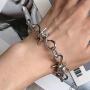 Lullabb Friendship Couple Barbed Wire Brambles Razor Blade Pendant Necklace Bracelet Jewelry Set for Women Men