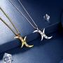 Beautlace Crescent Moon Necklace Silver/18K Gold Plated Double Moon LGBT Pendant Gay Lesbian Necklaces Jewelry Gifts for Men and Women KP0065