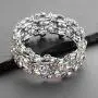 Mariell Aurora Borealis Crystal Stretch Bracelet - One Size Fits Most for Prom, Bridesmaids, and Weddings
