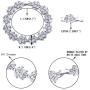 EVER FAITH Wedding Jewerly Hand Accessory Prong Cubic Zirconia Birthstone Marquise Leaf Elegant Tennis Bracelet