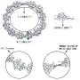 EVER FAITH Wedding Jewerly Hand Accessory Prong Cubic Zirconia Birthstone Marquise Leaf Elegant Tennis Bracelet