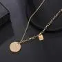 Dainty paperclip link chain necklace - gold tone necklace Y chain adjuatable necklace for Women,gift for sister,mother Dainty paperclip link chain necklace - gold tone necklace Y chain adjuatable necklace for Women,gift for sister,mother
