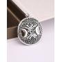 Pagan Triple Moon Goddess Pentacle Celtic Tree of Life Alloy Pendant for Jewelry Making