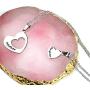H.ZBRUJ Mothers Day Mother Daughter Necklace Stainless Steel Set of 2 Matching Heart Mom and Me Jewelry Dog Tag for Birthday