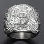 Trendsmax 316L Stainless Steel Signet Ring for Men Boys Carved Cross Crown Silver Tone Finger Ring Gothic Cool Size 8-13 Trendsmax 316L Stainless Steel Signet Ring for Men Boys Carved Cross Crown Silver Tone Finger Ring Gothic Cool Size 8-13