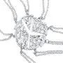 Lux Accessories BFF Best Friends Forever Pizza Pie Slice Necklace Set (8PC) Lux Accessories BFF Best Friends Forever Pizza Pie Slice Necklace Set (8PC)