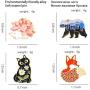 Gillna Cartoon Animal Enamel Pins Set Cute Plant Enamel Lapel Pin Badges for Clothes Bags Funny Hedgehog Fox Bear Cat Badges Brooches Jewelry Accessories