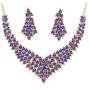 Touchstone Hollywood Glamour Grand Wedding Evening wear Jewelry Necklace for Women