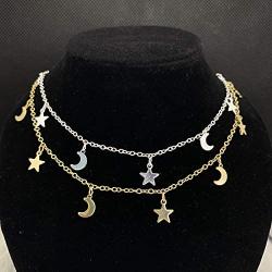Joyiever Star Choker Necklace Star Necklace for Women,Dainty Star Necklace Choker for Teen Girls Gift