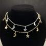 Joyiever Star Choker Necklace Star Necklace for Women,Dainty Star Necklace Choker for Teen Girls Gift