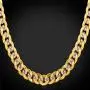 U7 Men Unisex Two-Tone Jewelry 6mm-9mm Wide Platinum & 18K Gold Plated Cuban Chain Necklace (18'',20'',22'',24'',26'',28'',30'') U7 Men Unisex Two-Tone Jewelry 6mm-9mm Wide Platinum & 18K Gold Plated Cuban Chain Necklace (18'',20'',22'',24'',26'',28'',30'')