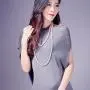 Merdia Elegant Women Lady Long White Sweater Created Pearl Necklace Beaded Necklace Merdia Elegant Women Lady Long White Sweater Created Pearl Necklace Beaded Necklace
